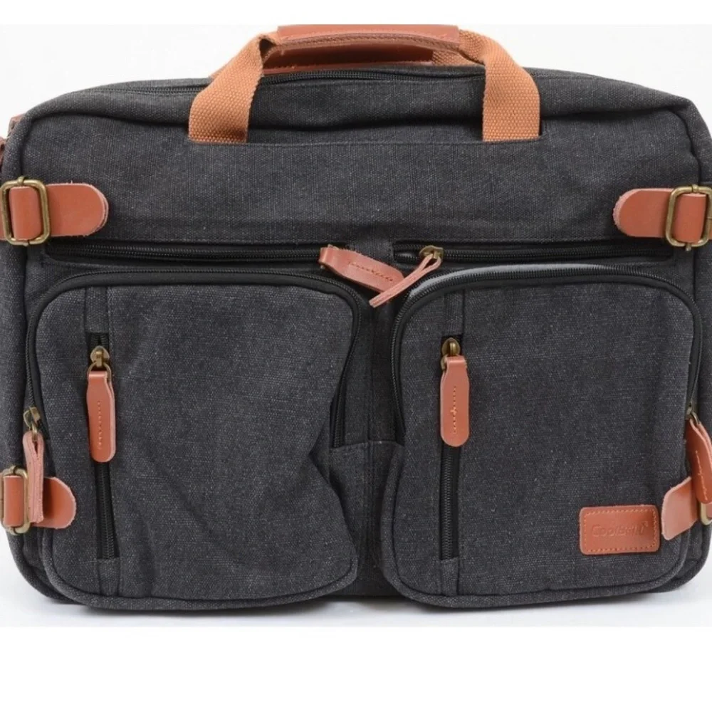 CoolBell Convertible Backpack Messenger Shoulder Bag Laptop Case Travel Carry-On
